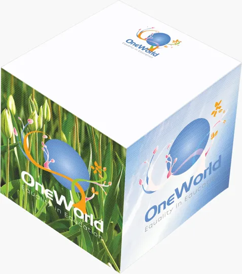 Souvenir® 3" x 3" x 3" Non-Adhesive Cube Note Paper — view 2