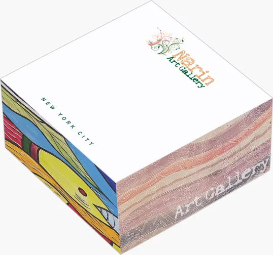 Souvenir® 3" x 3" x 1.5" Non-Adhesive Cube Note Paper — view 3