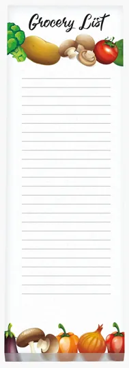 Souvenir® 3" x 9" Scratch Pad, 50 Sheets with Magnetic Backer — view 10