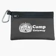 Garyline® Two-Tone Polyester Zip Pouch with Carabiner — view 6