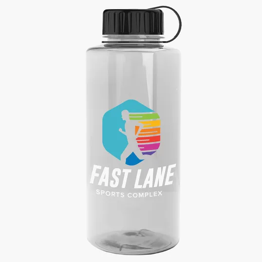 Garyline® Mountaineer Tritan® Renew Bottle with Tethered Lid, 36 oz. — view 9