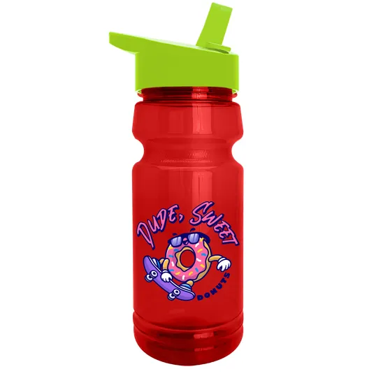Garyline® Trainer RPET Bottle with Flip-Straw Lid, 24 oz. — view 93