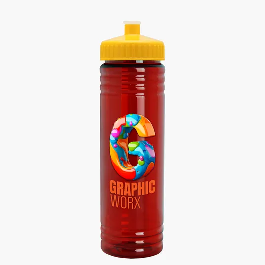 Garyline® Slim Fit RPET Bottle with Push-Pull Lid, 24 oz. — view 123