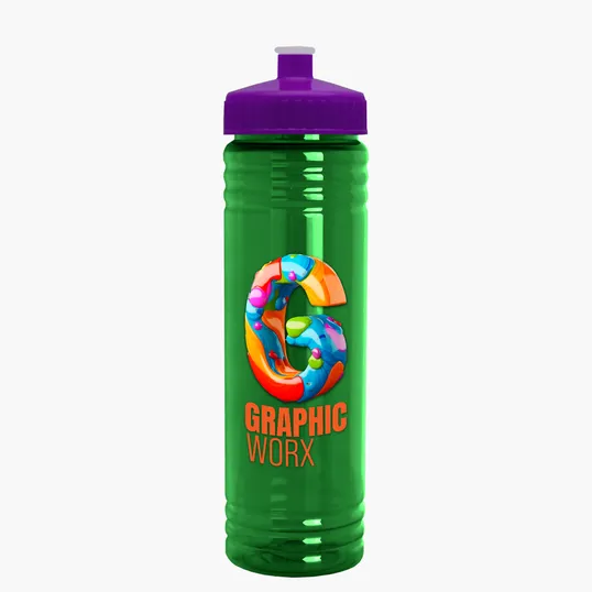 Garyline® Slim Fit RPET Bottle with Push-Pull Lid, 24 oz. — view 106