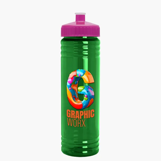 Garyline® Slim Fit RPET Bottle with Push-Pull Lid - 24 oz. — view 51