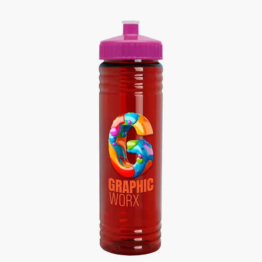 Garyline® Slim Fit RPET Bottle with Push-Pull Lid - 24 oz. — view 52