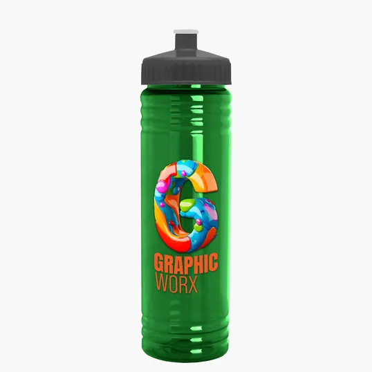 Garyline® Slim Fit RPET Bottle with Push-Pull Lid, 24 oz. — view 150