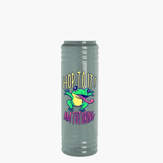 Garyline® Slim Fit RPET Bottle with Ring-Straw Lid, 24 oz. — view 9