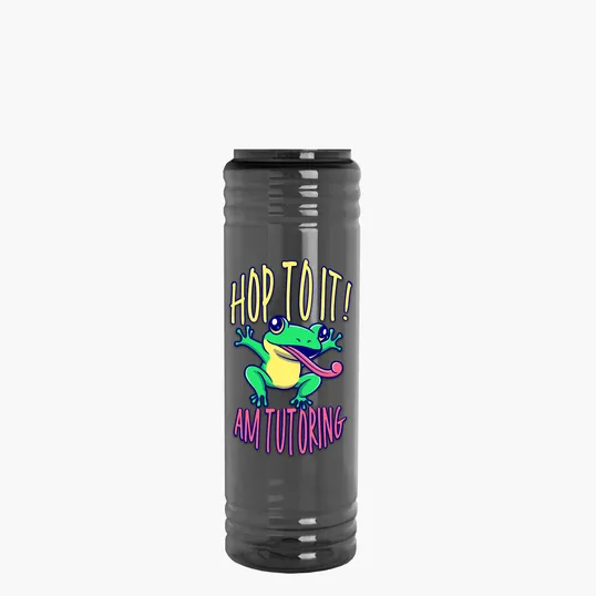 Garyline® Slim Fit RPET Bottle with Ring-Straw Lid, 24 oz. — view 13