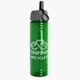 Garyline® Slim Fit RPET Bottle with Ring-Straw Lid, 24 oz. — view 19
