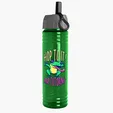 Garyline® Slim Fit RPET Bottle with Ring-Straw Lid, 24 oz. — view 18