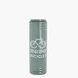 Garyline® Slim Fit RPET Bottle with Ring-Straw Lid, 24 oz. — view 8