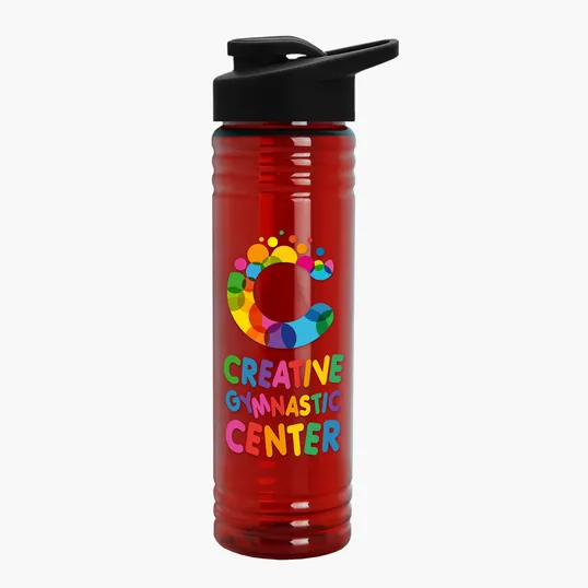 Garyline® Slim Fit RPET Bottle with Drink-Thru Lid, 24 oz. — view 125