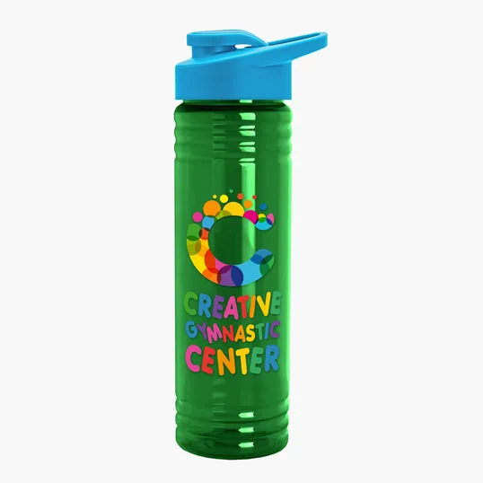 Garyline® Slim Fit RPET Bottle with Drink-Thru Lid, 24 oz. — view 119