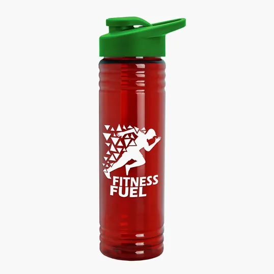 Garyline® Slim Fit RPET Bottle with Drink-Thru Lid, 24 oz. — view 128