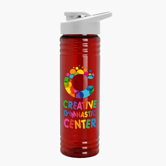 Garyline® Slim Fit RPET Bottle with Drink-Thru Lid, 24 oz. — view 107