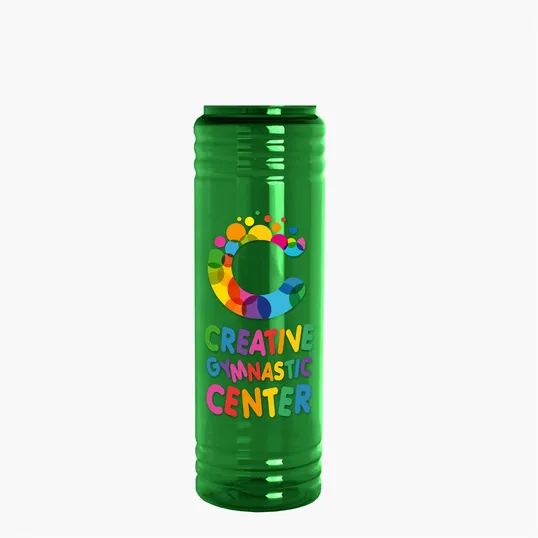 Garyline® Slim Fit RPET Bottle with Drink-Thru Lid, 24 oz. — view 123