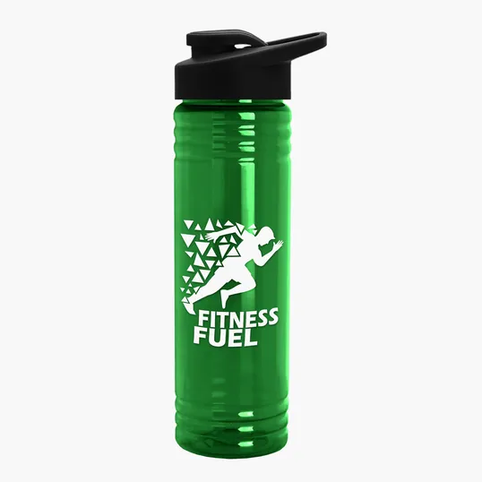 Garyline® Slim Fit RPET Bottle with Drink-Thru Lid, 24 oz. — view 116
