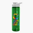 Garyline® Slim Fit RPET Bottle with Drink-Thru Lid, 24 oz. — view 105
