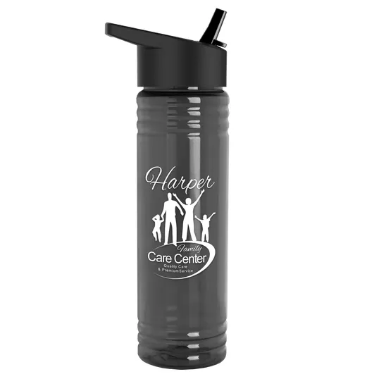 Garyline® Slim Fit RPET Bottle with Flip-Straw Lid, 24 oz. — view 82