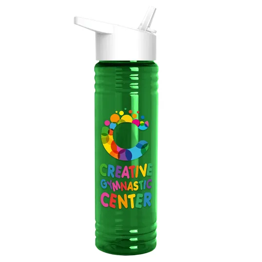 Garyline® Slim Fit RPET Bottle with Flip-Straw Lid, 24 oz. — view 79