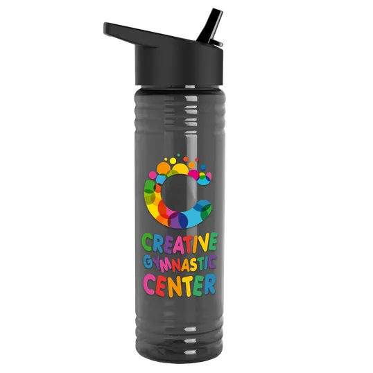 Garyline® Slim Fit RPET Bottle with Flip-Straw Lid, 24 oz. — view 83