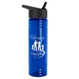 Garyline® Slim Fit RPET Bottle with Flip-Straw Lid, 24 oz. — view 92