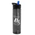 Garyline® Slim Fit RPET Bottle with Flip-Straw Lid, 24 oz. — view 84