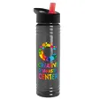 Garyline® Slim Fit RPET Bottle with Flip-Straw Lid, 24 oz. — view 88