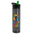Garyline® Slim Fit RPET Bottle with Flip-Straw Lid, 24 oz. — view 86
