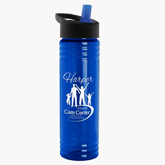 Garyline® Slim Fit RPET Bottle with Flip-Straw Lid, 24 oz. — view 94