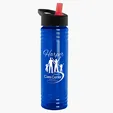 Garyline® Slim Fit RPET Bottle with Flip-Straw Lid, 24 oz. — view 97