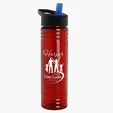 Garyline® Slim Fit RPET Bottle with Flip-Straw Lid, 24 oz. — view 113