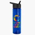 Garyline® Slim Fit RPET Bottle with Flip-Straw Lid, 24 oz. — view 93