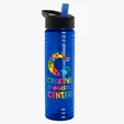 Garyline® Slim Fit RPET Bottle with Flip-Straw Lid, 24 oz. — view 95