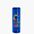 Garyline® Slim Fit RPET Bottle with Flip-Straw Lid, 24 oz. — view 100