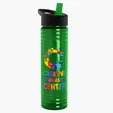 Garyline® Slim Fit RPET Bottle with Flip-Straw Lid, 24 oz. — view 107