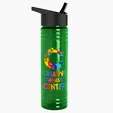 Garyline® Slim Fit RPET Bottle with Flip-Straw Lid, 24 oz. — view 103