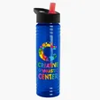 Garyline® Slim Fit RPET Bottle with Flip-Straw Lid, 24 oz. — view 98