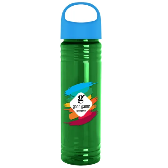 Garyline® Slim Fit RPET Bottle with Oval Crest Lid, 24 oz. — view 94