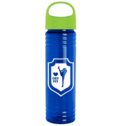 Garyline® Slim Fit RPET Bottle with Oval Crest Lid, 24 oz. — view 86