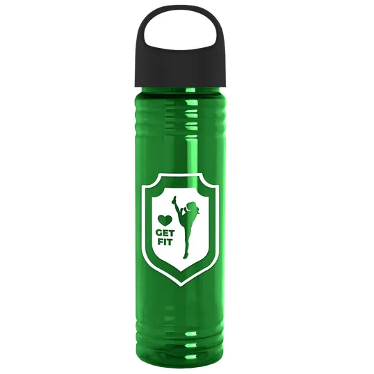 Garyline® Slim Fit RPET Bottle with Oval Crest Lid, 24 oz. — view 91