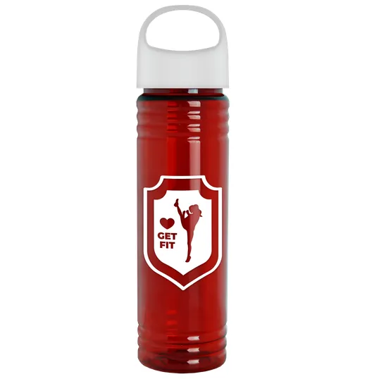 Garyline® Slim Fit RPET Bottle with Oval Crest Lid, 24 oz. — view 68