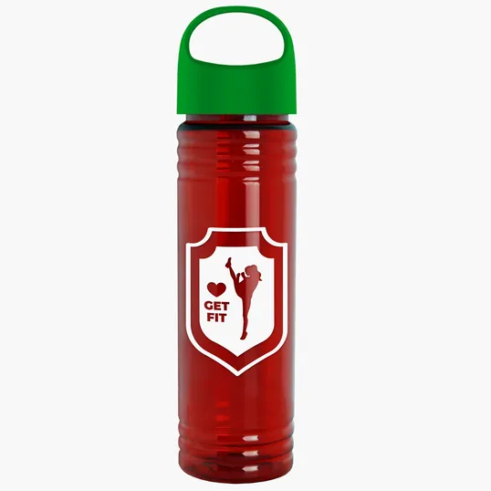Garyline® Slim Fit RPET Bottle with Oval Crest Lid, 24 oz. — view 104