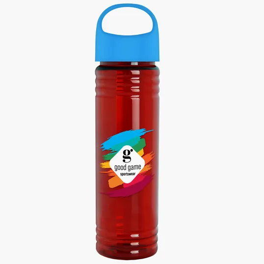 Garyline® Slim Fit RPET Bottle with Oval Crest Lid, 24 oz. — view 103