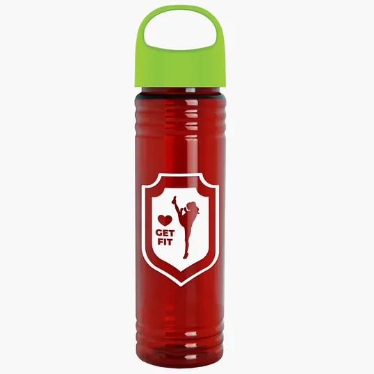Garyline® Slim Fit RPET Bottle with Oval Crest Lid, 24 oz. — view 106