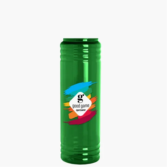 Garyline® Slim Fit RPET Bottle with Oval Crest Lid, 24 oz. — view 99