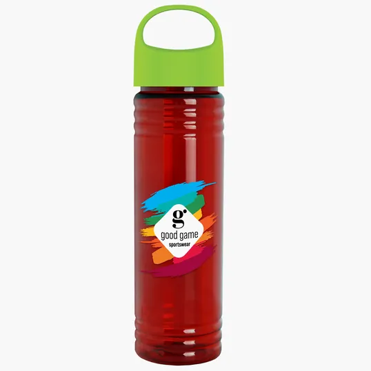 Garyline® Slim Fit RPET Bottle with Oval Crest Lid, 24 oz. — view 107