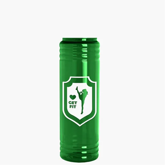 Garyline® Slim Fit RPET Bottle with Oval Crest Lid, 24 oz. — view 98