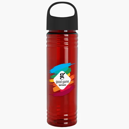 Garyline® Slim Fit RPET Bottle with Oval Crest Lid, 24 oz. — view 101